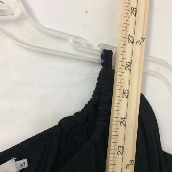 Merryfun Womens Summer Tunic Top Black Off Shoulder Scoop Neck Ruffles XL New - Picture 9 of 9